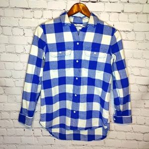 Madewell flannel button up classic Medium
